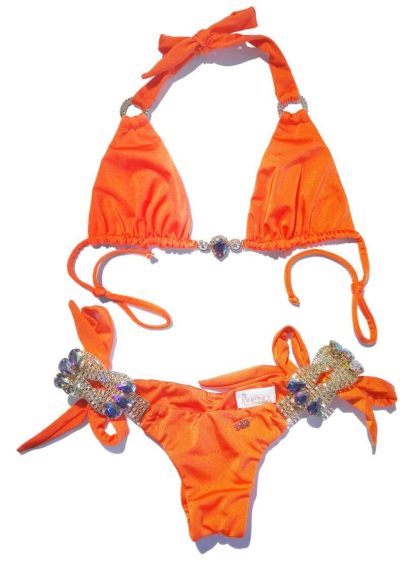 Amber Luxury Bikini in Orange from Regina's Desire at Moosestrum.com
