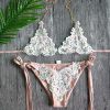 Crochet & Sequin Bikini with Gold Chain Strap from Moosestrum at Moosestrum.com