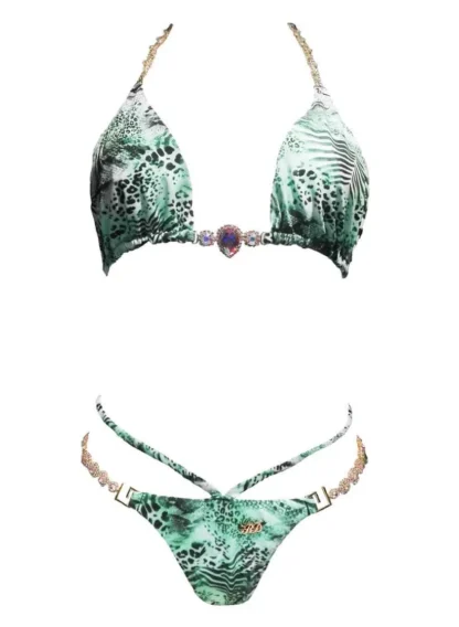 Megan Triangle Bikini in Tiger Ocelot from Regina's Desire at Moosestrum.com