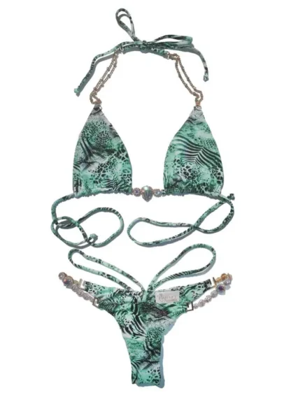 Megan Triangle Bikini in Tiger Ocelot from Regina's Desire at Moosestrum.com