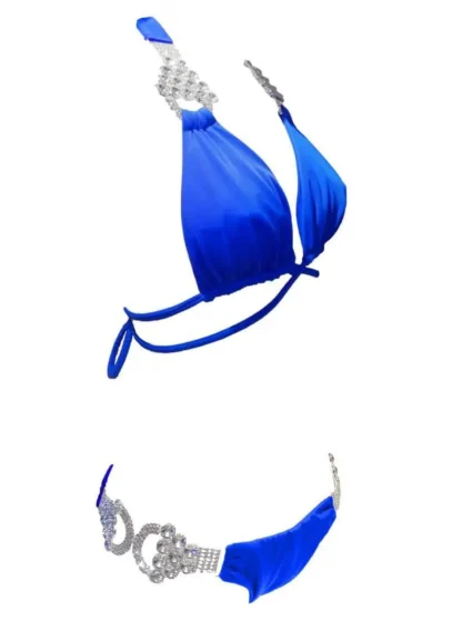 Nicole Halter Bikini in Blue from Regina's Desire at Moosestrum.com