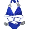 Nicole Halter Bikini in Blue from Regina's Desire at Moosestrum.com