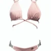 Nicole Halter Bikini in Powder Pink from Regina's Desire at Moosestrum.com