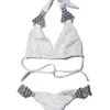 Nicole Halter Bikini in White from Regina's Desire at Moosestrum.com