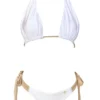 Regina's Desire Trish Halter Top & Tie Side Bottom in White