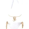 Regina's Desire Trish Halter Top & Tie Side Bottom in White