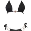 Tessa Triangle Bikini in Black from Regina's Desire at Moosestrum.com