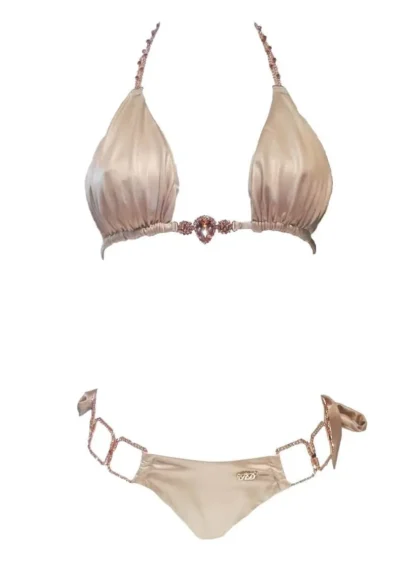 Tessa Triangle Bikini in Gold from Regina's Desire at Moosestrum.com