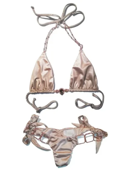 Tessa Triangle Bikini in Gold from Regina's Desire at Moosestrum.com