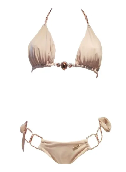 Tessa Triangle Bikini in Nude from Regina's Desire at Moosestrum.com