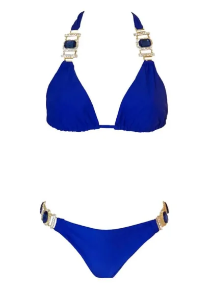 Tina Halter Bikini in Blue from Regina's Desire at Moosestrum.com