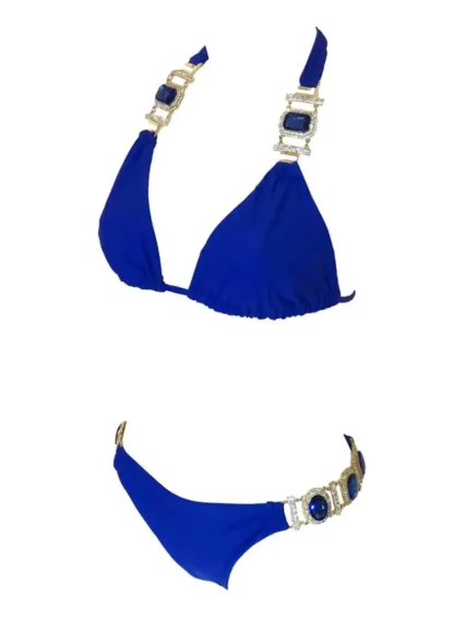 Tina Halter Bikini in Blue from Regina's Desire at Moosestrum.com