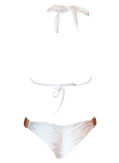 Tina Halter Bikini in White from Regina's Desire at Moosestrum.com