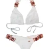 Tina Halter Bikini in White from Regina's Desire at Moosestrum.com