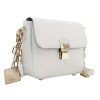 Tiny Leather Handbag in White Option 2 from ClaudiaG Collection at Moosestrum.com