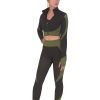 Trois 3 Piece Set in Black with Green from Savoy Active at Moosestrum.com