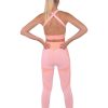 Trois Seamless Leggings & Sports Bra Set in Pink from Savoy Active at Moosestrum.com