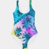 Palm Fun Days One-Piece Padded Swimsuit from Find Your Coast at Moosestrum.com
