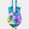 Palm Fun Days One-Piece Padded Swimsuit from Find Your Coast at Moosestrum.com