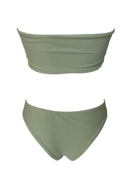 Zoey Bandeau Top & Classic Bottom in Khaki from Regina's Desire at Moosestrum.com