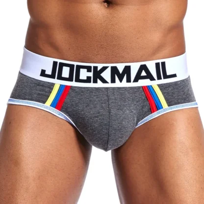 JOCKMAIL JM337 Tri-Tone Brief in Grey