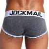 JOCKMAIL JM337 Tri-Tone Brief in Grey - Rear