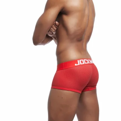 JOCKMAIL JM442 Mesh Full Boxer in Red